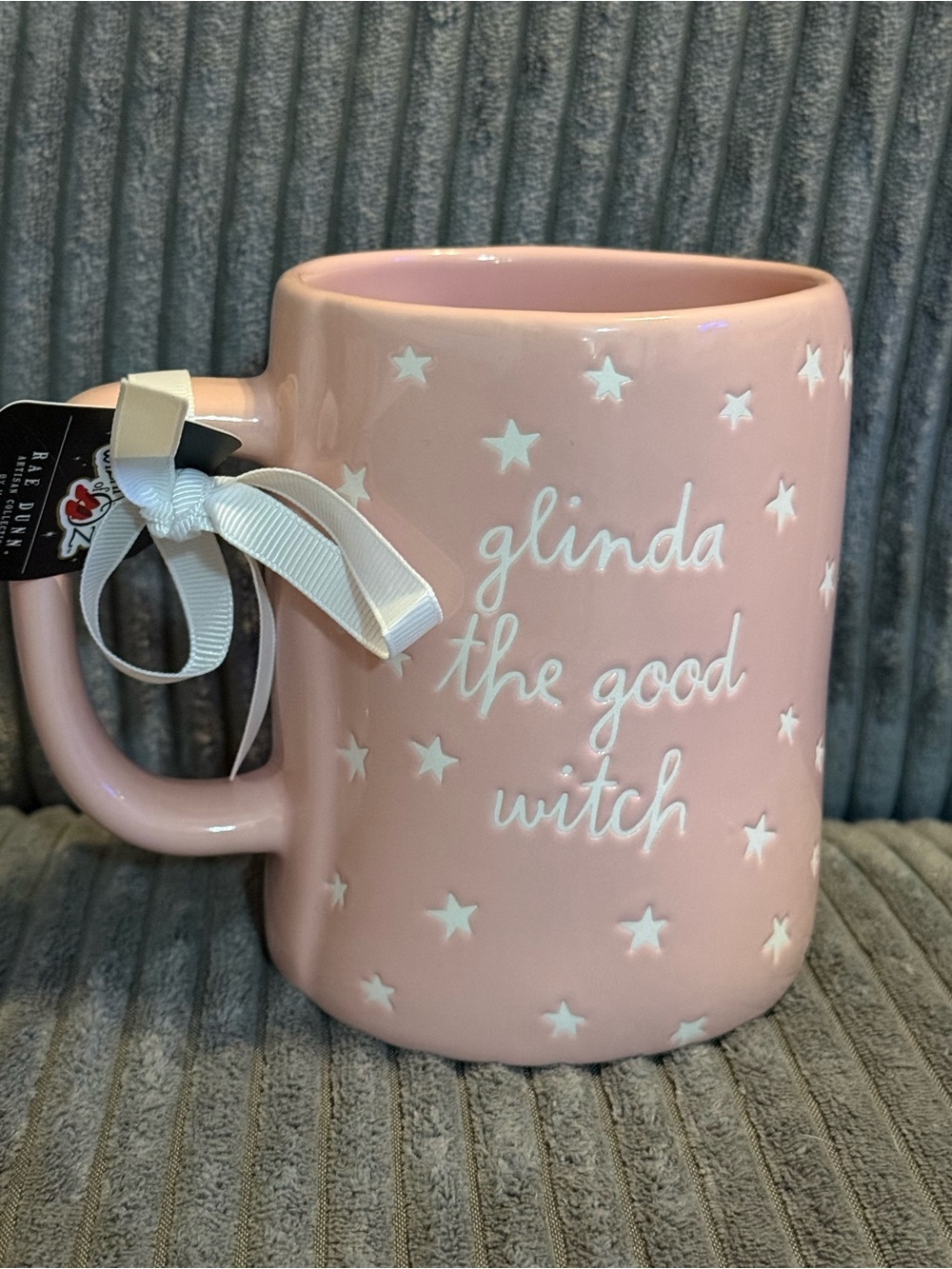Rae Dunn x the Wizard of Oz Pink Double-sided Mug ‘Glinda the good witch’ NWT